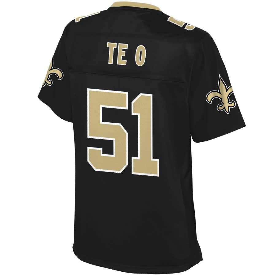 Manti Teo New Orleans Saints Nfl Pro Line Womens Team Color Player Jersey Black