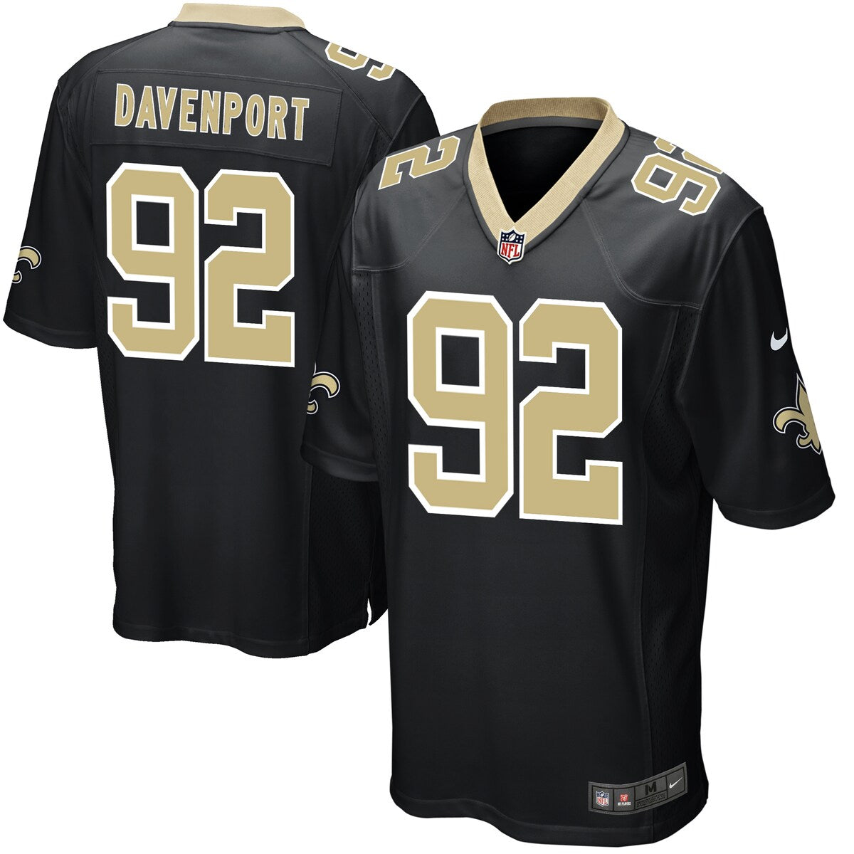 Marcus Davenport New Orleans Saints Nike Game Player Jersey Black
