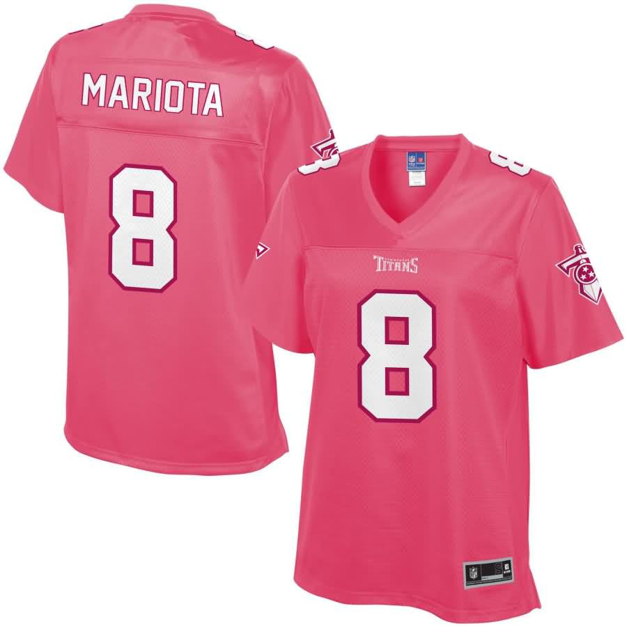 Marcus Mariota Tennessee Titans Nfl Pro Line Womens Fashion Jersey Pink