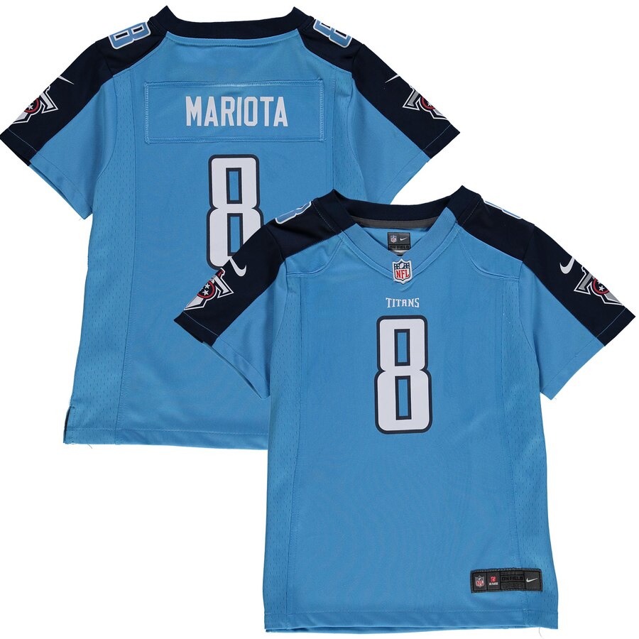 Marcus Mariota Tennessee Titans Nike Girls Youth Game Jersey Light Blue