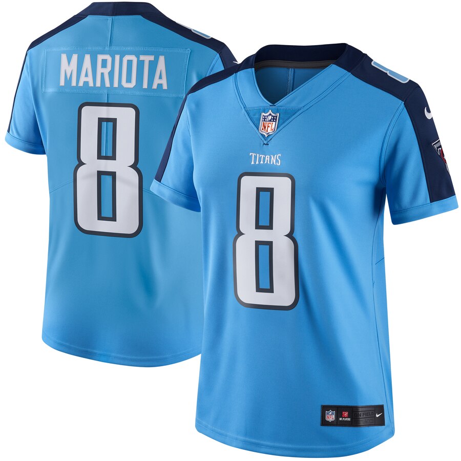 Marcus Mariota Tennessee Titans Nike Womens Vapor Untouchable Limited Jersey Light Blue
