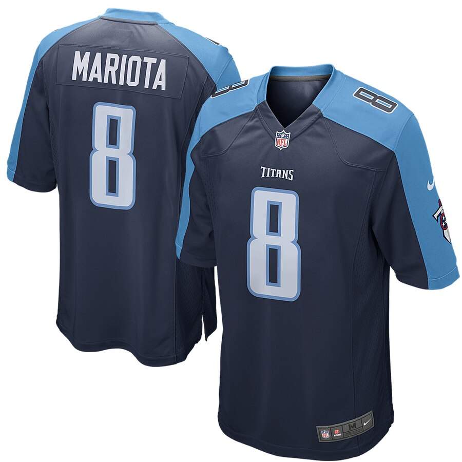 Marcus Mariota Tennessee Titans Nike Youth Game Jersey Navy