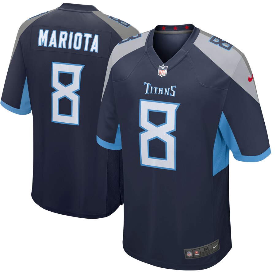 Marcus Mariota Tennessee Titans Nike Youth Player Game Jersey Navy