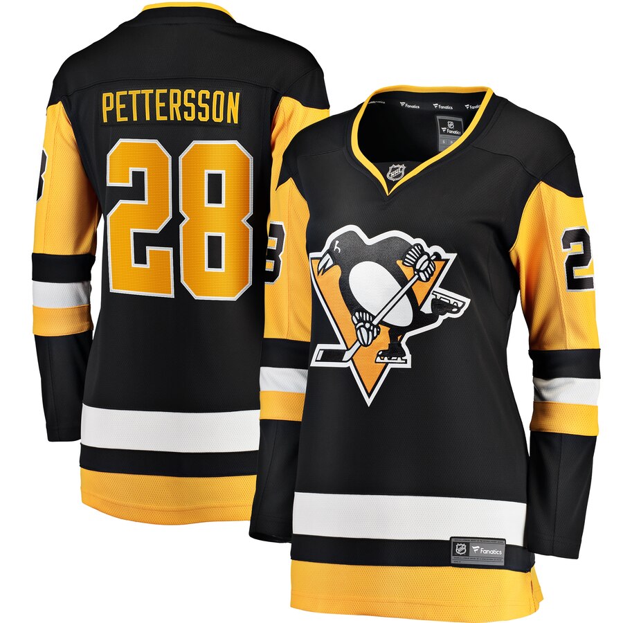 Marcus Pettersson Pittsburgh Penguins Fanatics Branded Womens Home Breakaway Player Jersey Black