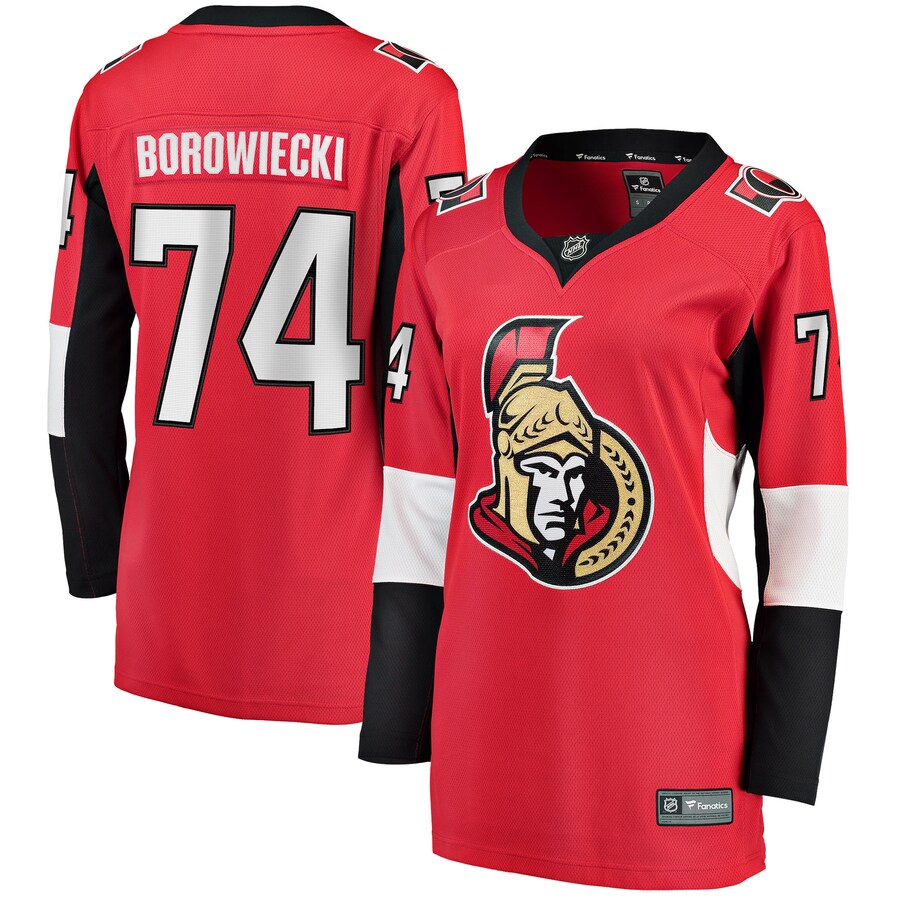 Mark Borowiecki Ottawa Senators Fanatics Branded Womens Home Breakaway Player Jersey Red