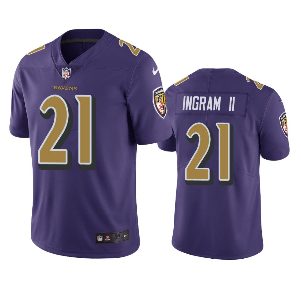 Mark Ingram Ravens Purple Color Rush Limited Jersey