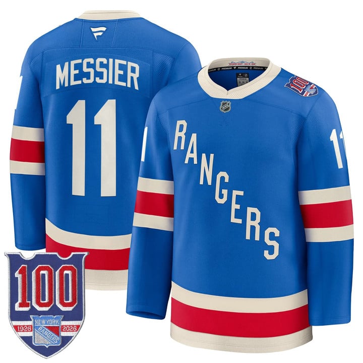 Mark Messier Jersey #11 New York Rangers 1926 Throwback 100th Patch Stitched