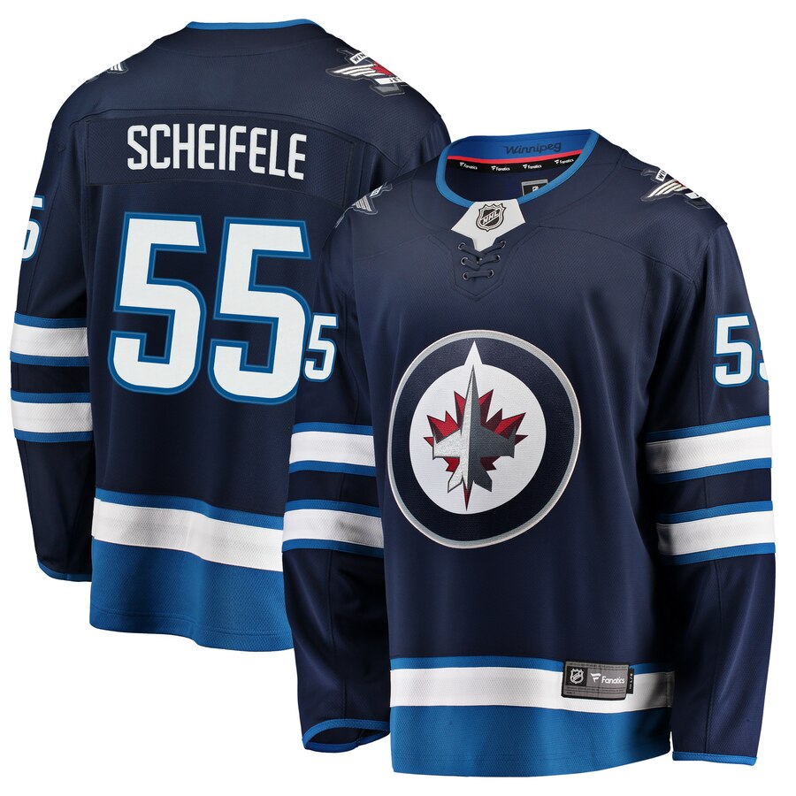 Mark Scheifele Winnipeg Jets Fanatics Branded Breakaway Replica Jersey Navy