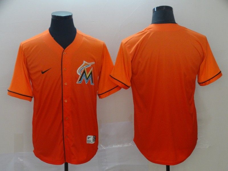 Marlins Orange Mlb Drift Brandedition Personalized Jersey