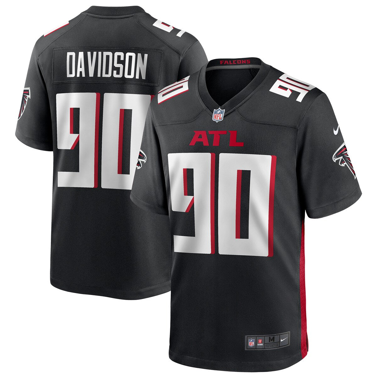 Marlon Davidson Atlanta Falcons Nike Player Game Jersey Black