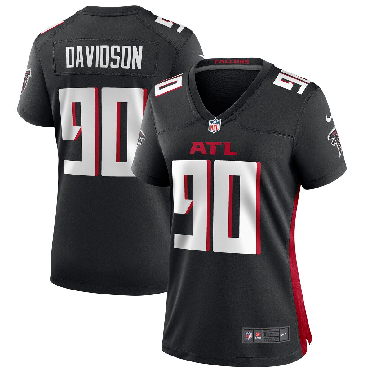 Marlon Davidson Atlanta Falcons Nike Womens Game Jersey Black