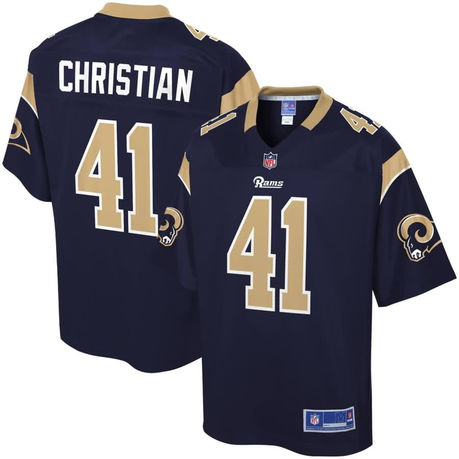 Marqui Christian Los Angeles Rams Nfl Pro Line Player Jersey Navy