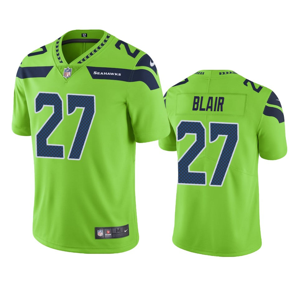 Marquise Blair Seahawks Green Color Rush Limited Jersey