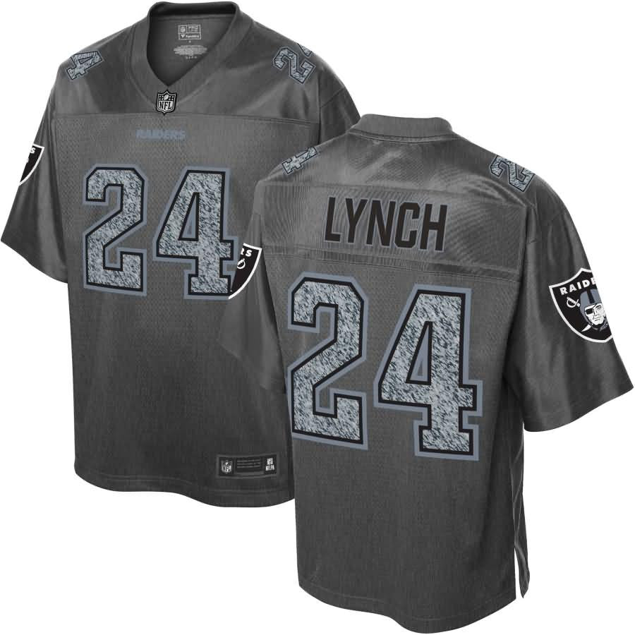 Marshawn Lynch Oakland Raiders Nfl Pro Line Fashion Static Jersey Gray