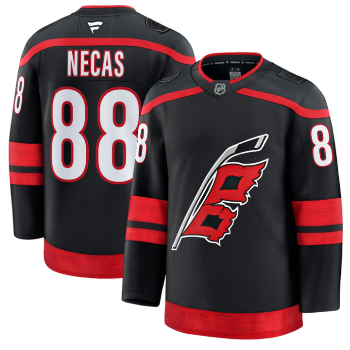 Martin Necas Jersey #88 Carolina Hurricanes Premium All Stitched Black