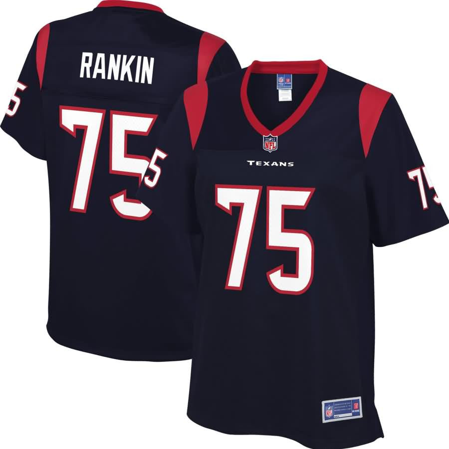 Martinas Rankin Houston Texans Nfl Pro Line Womens Player Jersey Navy