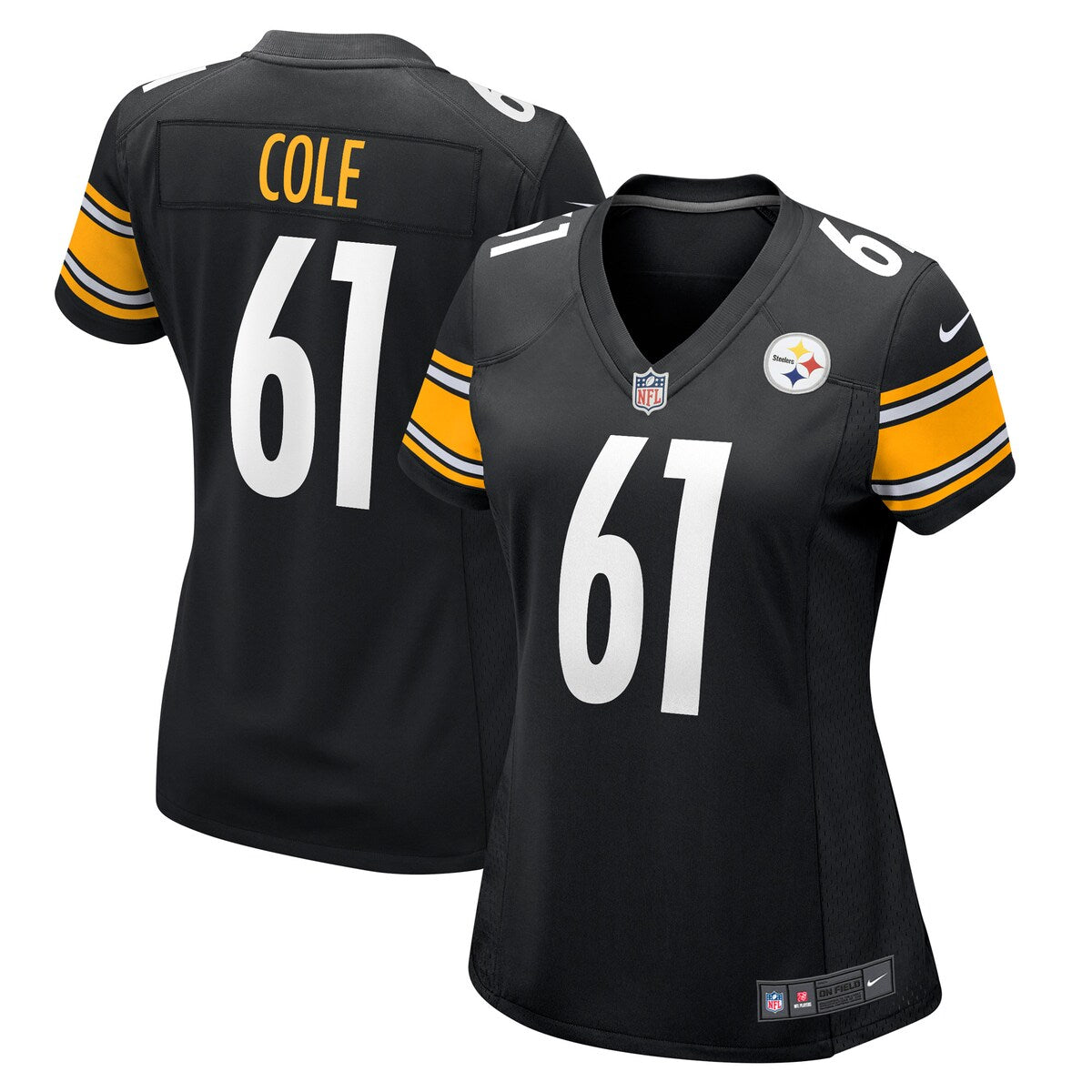 Mason Cole Pittsburgh Steelers Nike Womens Game Player Jersey Black