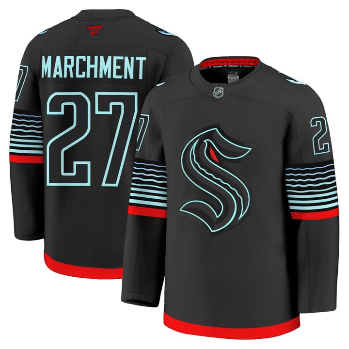 Mason Marchment Jersey #27 Seattle Kraken 2025 26 Premium Non-Glow Stitched