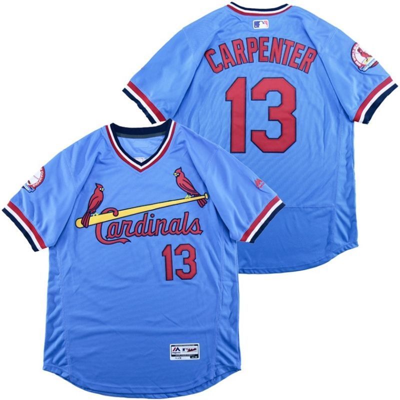 Matt Carpenter 13 St Louis Cardinals 2020 Mlb Blue Jersey