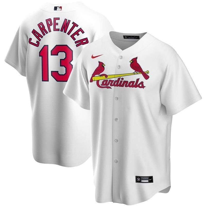 Matt Carpenter 13 St Louis Cardinals 2020 Mlb White Jersey