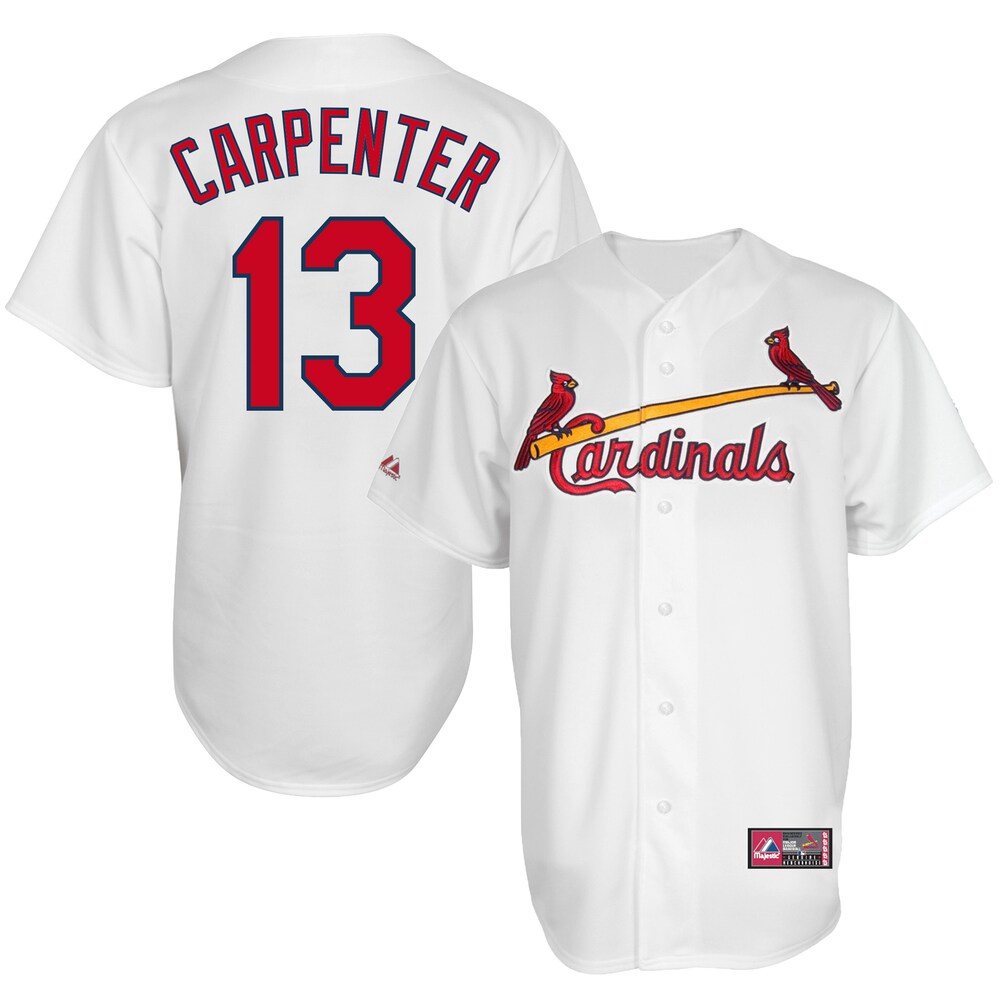 Matt Carpenter St Louis Cardinals Majestic Cool Base Player Jersey White