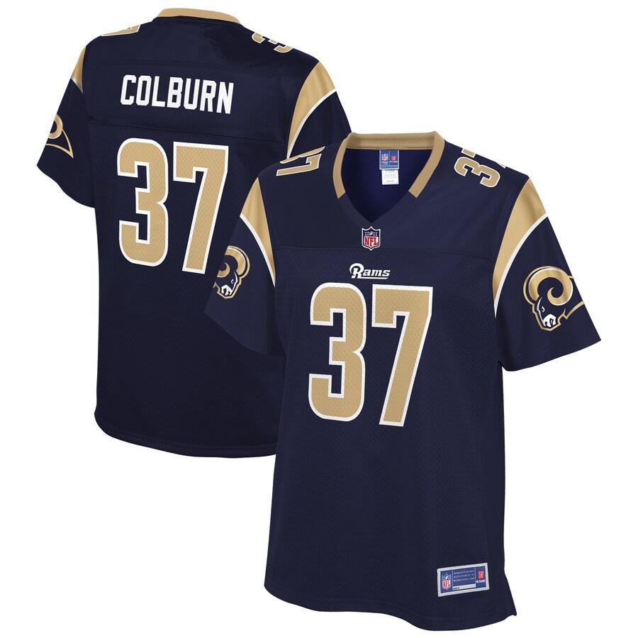 Matt Colburn Los Angeles Rams Nfl Pro Line Womens Team Player Jersey Navy