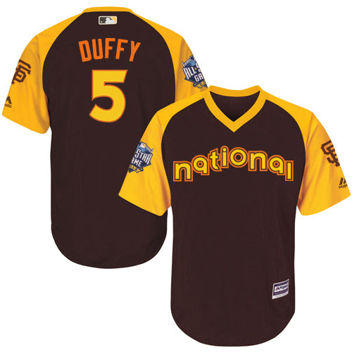 Matt Duffy Brown 2016 Mlb All star Jersey Mens National League San Francisco Giants 5 Cool Base Game Collection