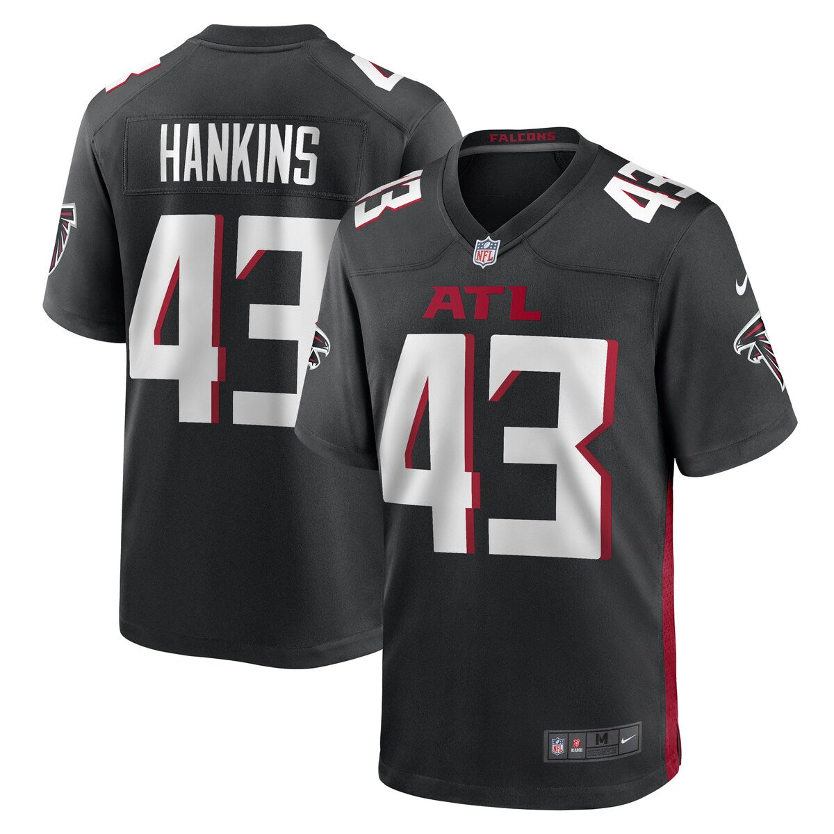 Matt Hankins Atlanta Falcons Nike Game Player Jersey Black