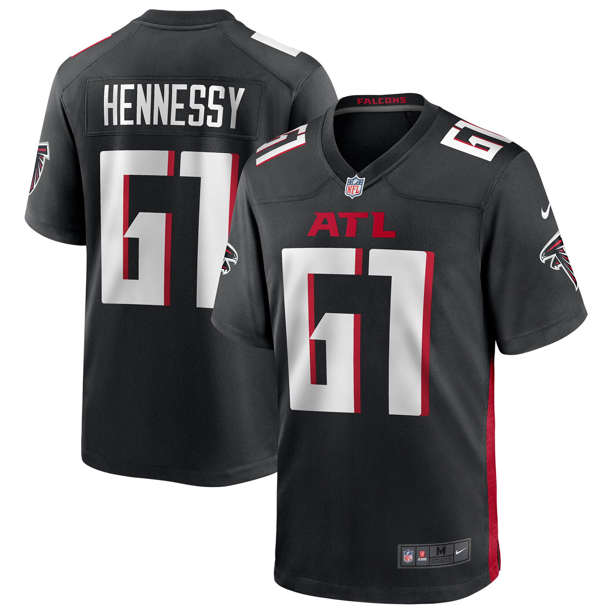 Matt Hennessy Atlanta Falcons Nike Player Game Jersey Black