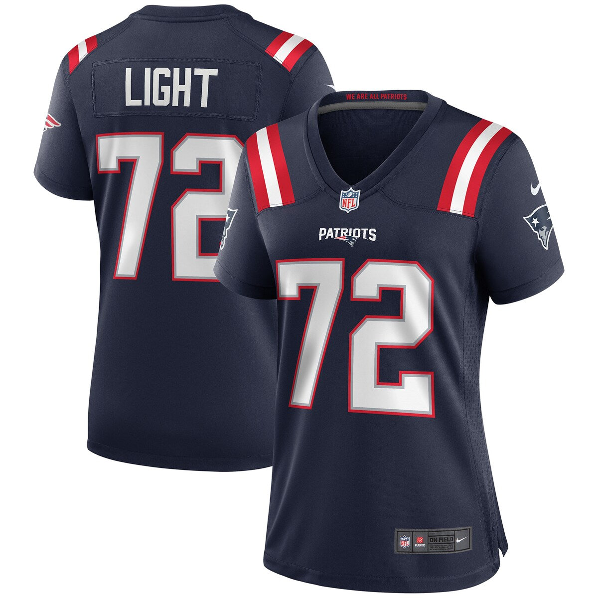 Matt Light New England Patriots Nike Womens Game Retired Player Jersey Navy