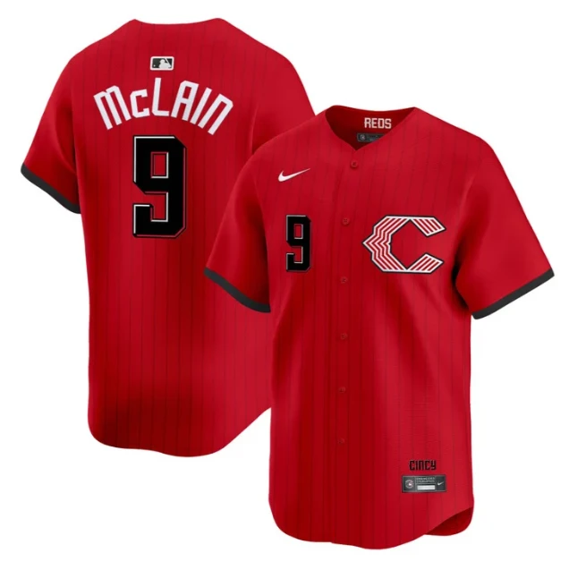 Matt McLain Jersey #9 Cincinnati Reds 2026 City Connect Vapor Premier Stitched