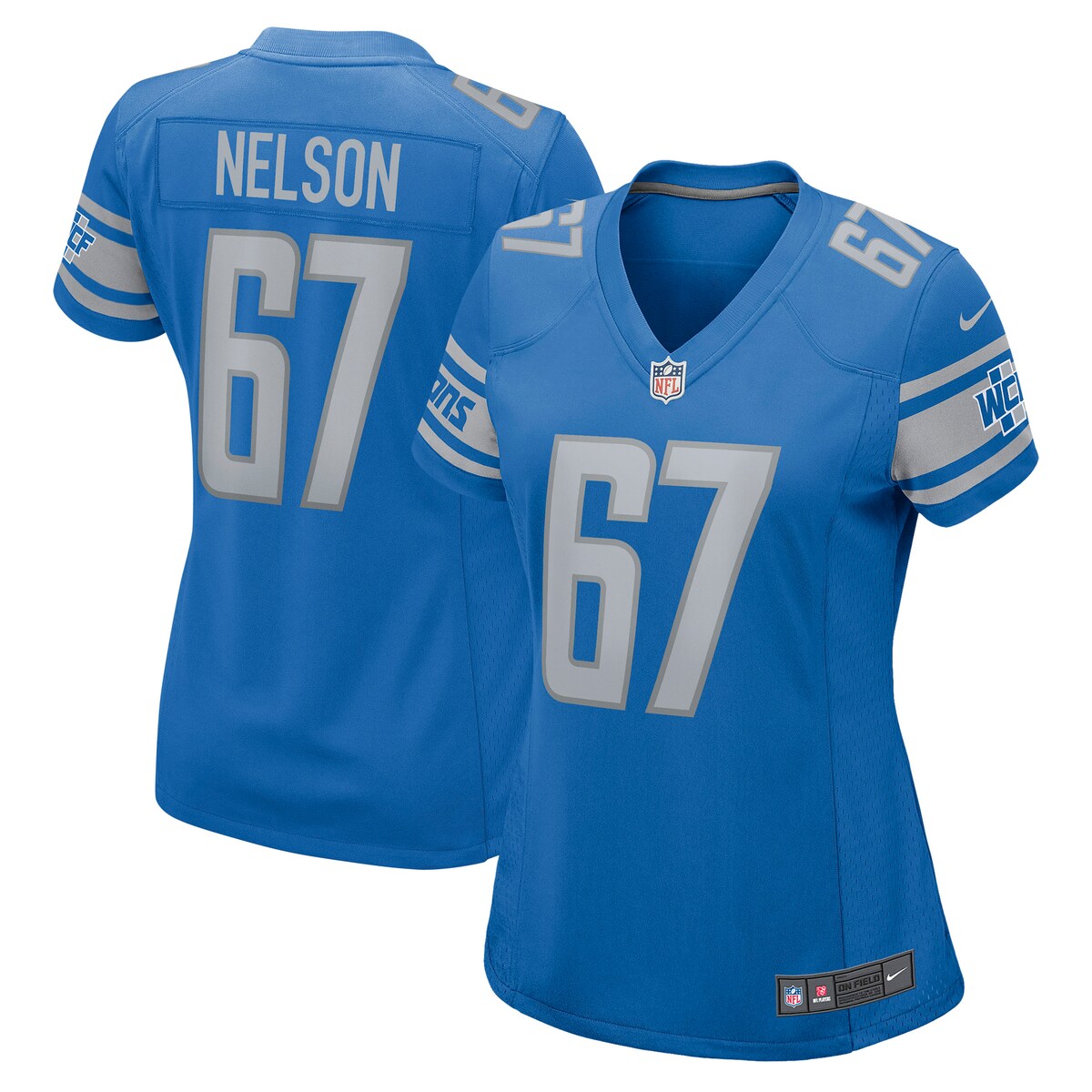 Matt Nelson Detroit Lions Nike Womens Game Jersey Blue