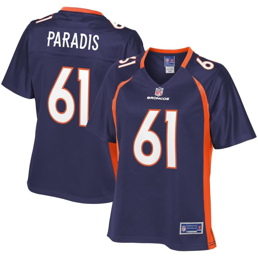 Matt Paradis Denver Broncos Nfl Pro Line Womens Alternate Player Jersey Navy
