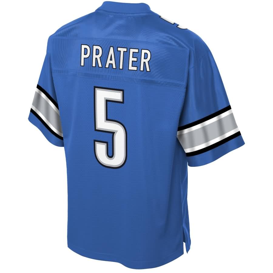 Matt Prater Detroit Lions Nfl Pro Line Historic Logo Player Jersey Blue