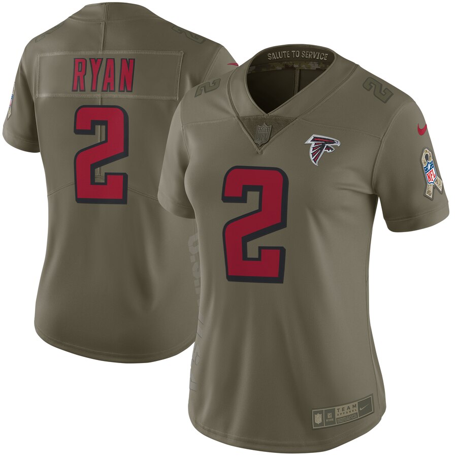 Matt Ryan Atlanta Falcons Nike Womens Salute To Service Limited Jersey Olive