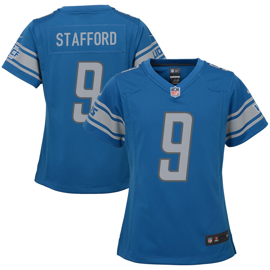 Matthew Stafford Detroit Lions Nike Girls Youth Game Jersey Blue