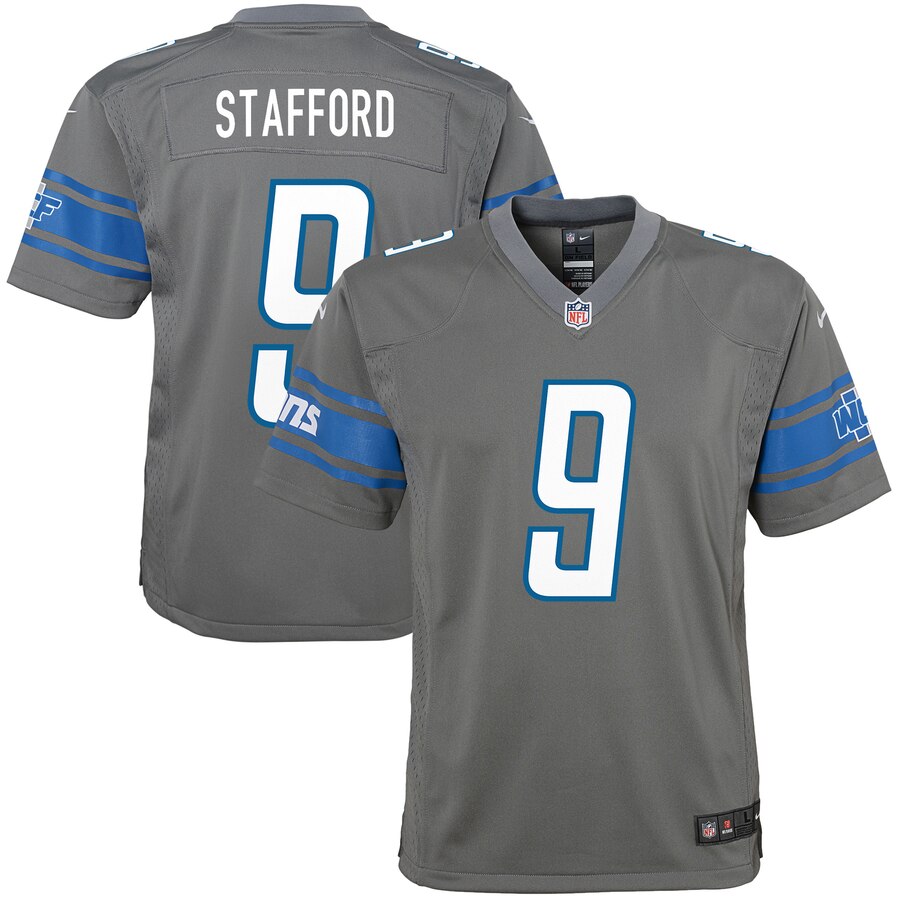 Matthew Stafford Detroit Lions Nike Youth Color Rush Game Jersey Steel