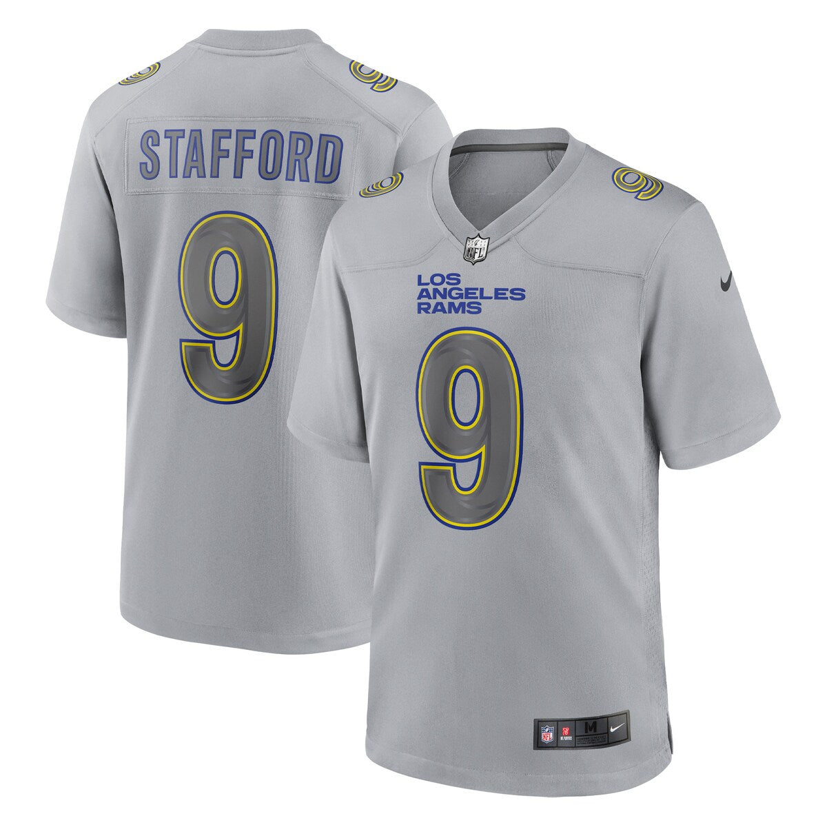 Matthew Stafford Los Angeles Rams Nike Atmosphere Fashion Game Jersey Gray