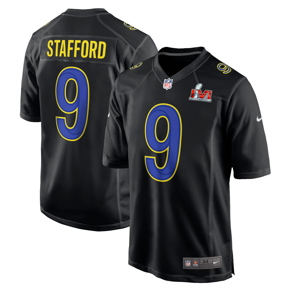 Matthew Stafford Los Angeles Rams Nike Super Bowl Lvi Bound Game Fashion Jersey Black