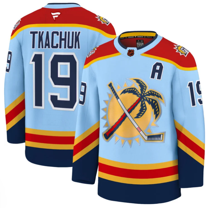 Matthew Tkachuk Jersey #19 Florida Panthers 2025 Stanley Cup Final Stitched Blue