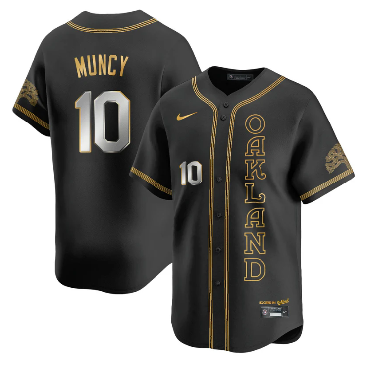 Max Muncy Jersey #10 Oakland Athletics City Connect Concept Stitched