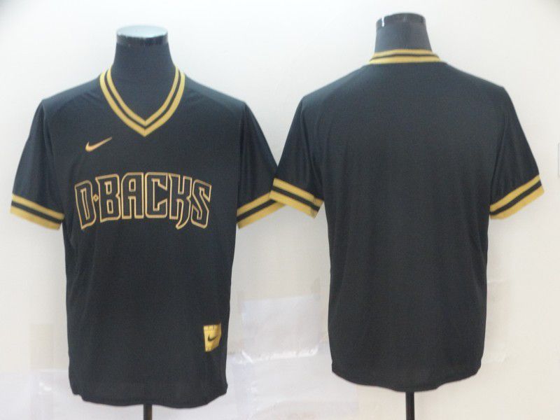 Men Arizona Diamondback Blank Black Gold Game Nike 2022 Mlb Jersey