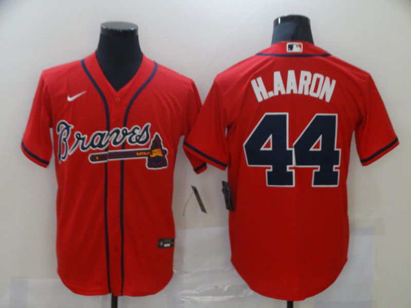 Men Atlanta Braves 44 Haaron Red Game Nike Mlb Jerseys