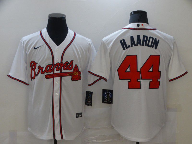 Men Atlanta Braves 44 Haaron White Game 2021 Nike Mlb Jersey