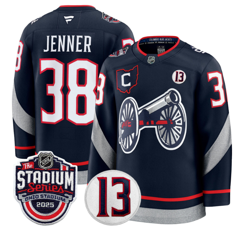 Men Boone Jenner Jersey #38 Columbus Blue Jackets 2025 Stadium Series Stitched