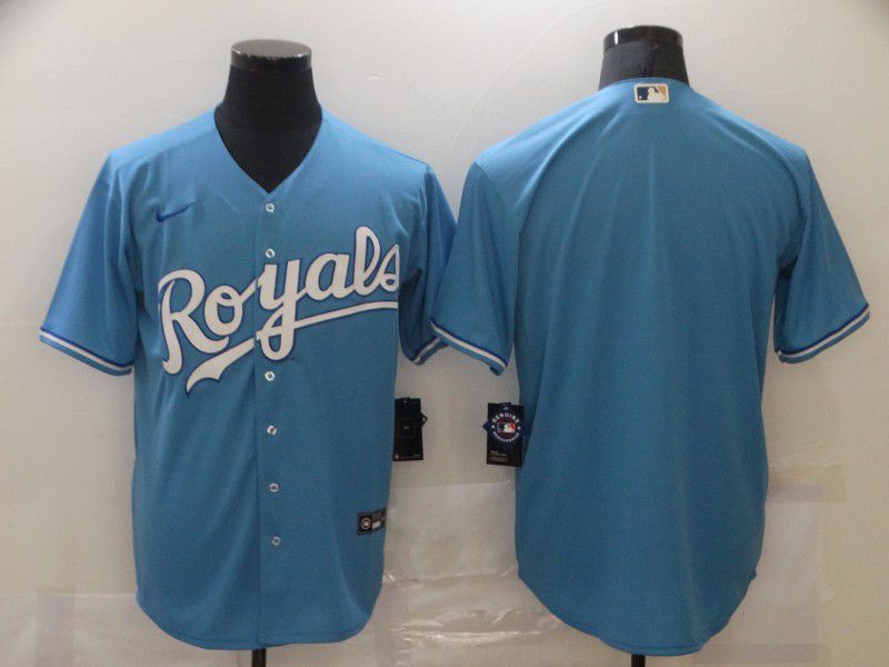Men Kansas City Royals Blank Light Blue Game Nike Mlb Jerseys