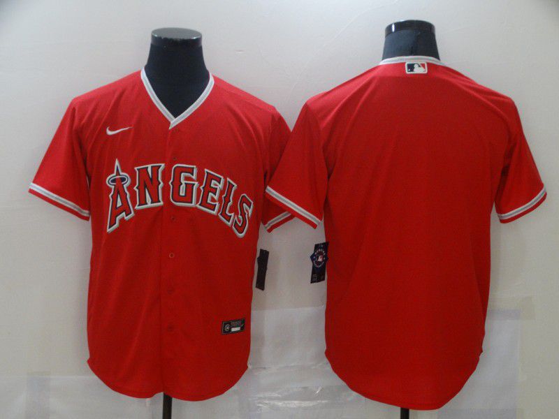 Men Los Angeles Angels Blank Red Game Nike Mlb Jerseys