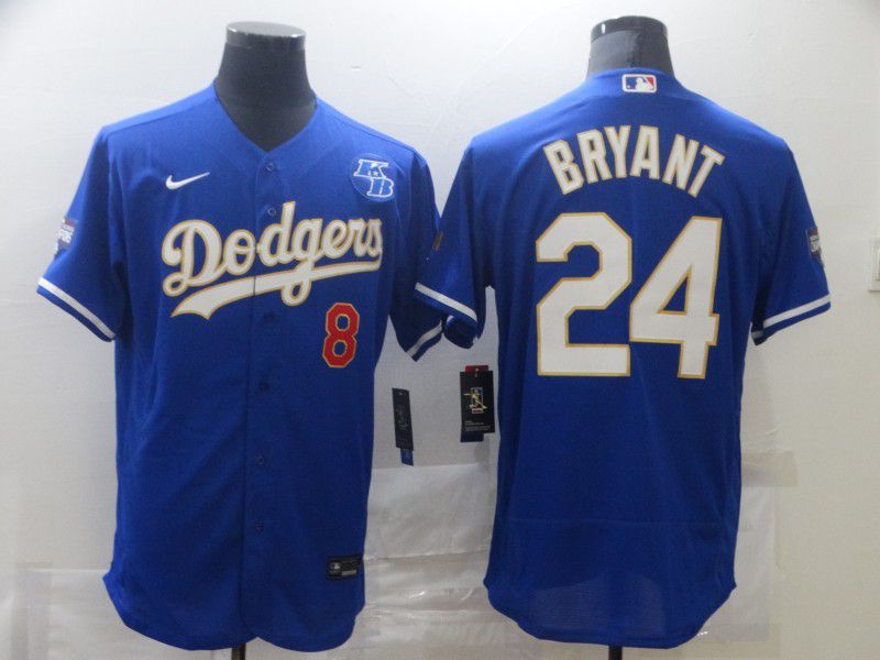 Men Los Angeles Dodgers 24 Bryant Blue Elite 2021 Nike Mlb Jersey