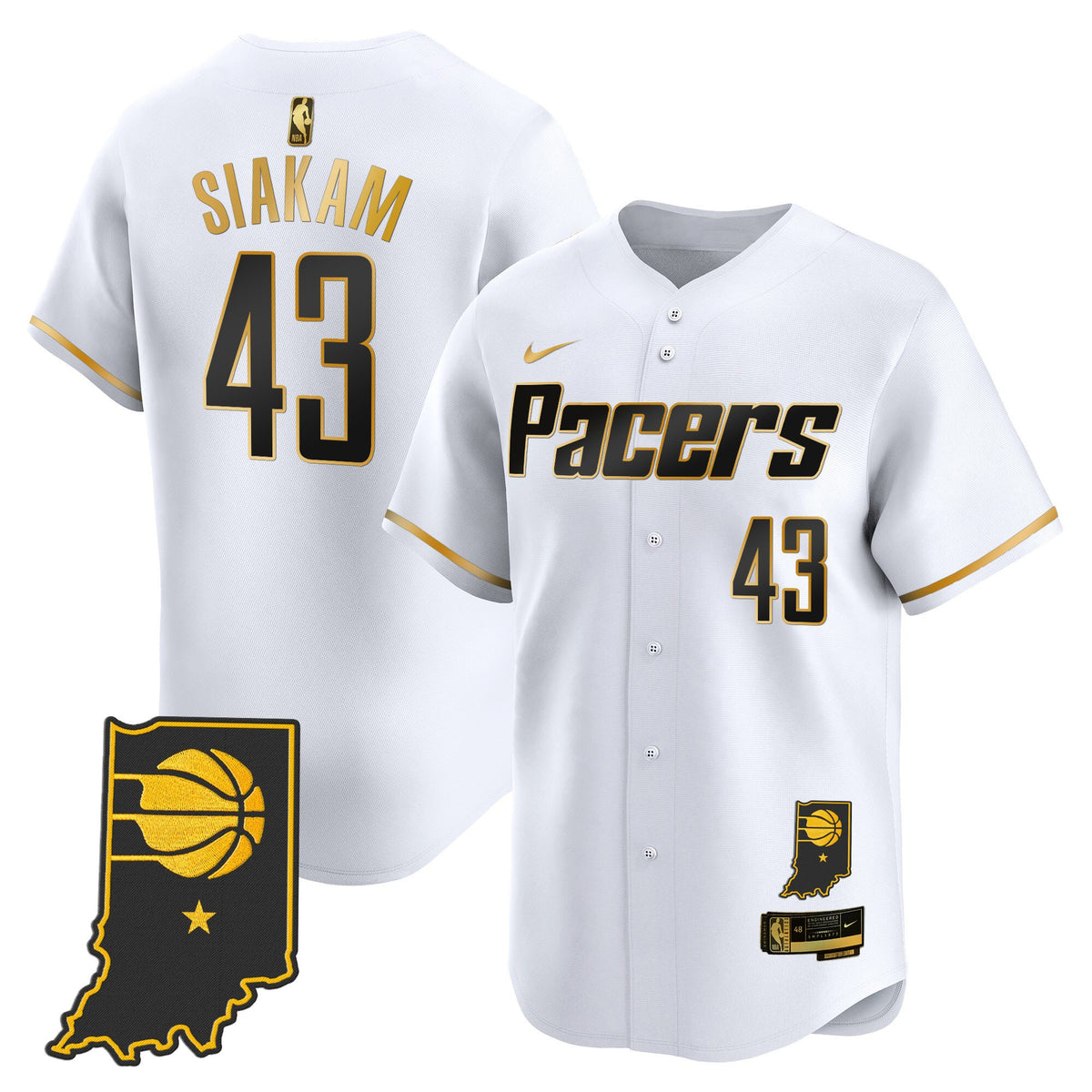 Men s Indiana Pacers Vapor Baseball Jersey All Stitched