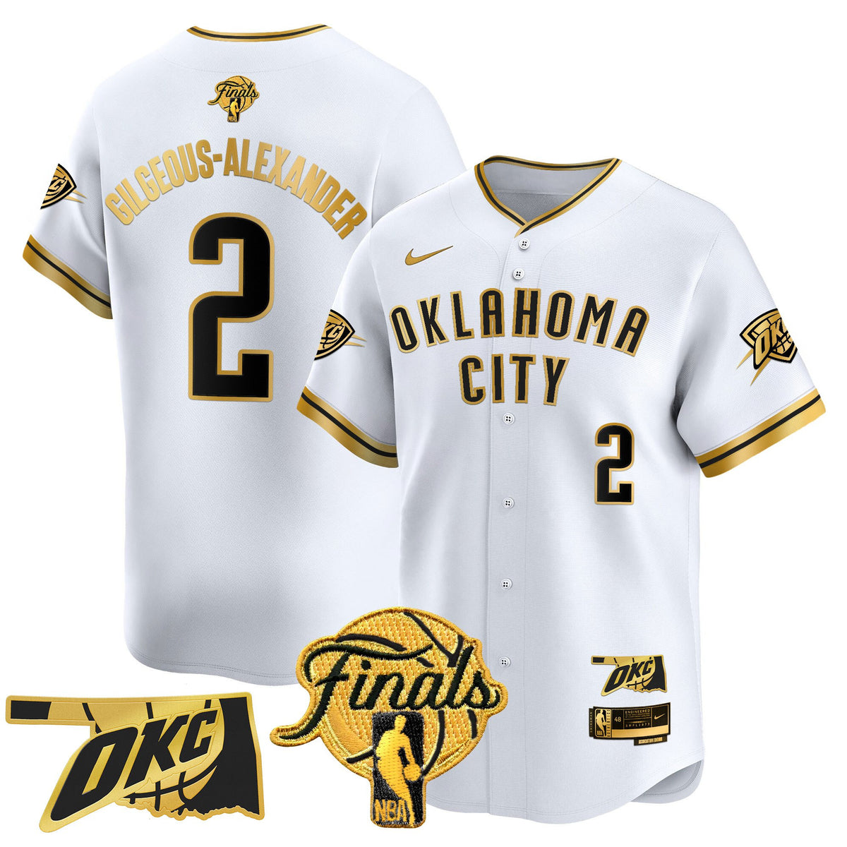 Men s Oklahoma City Thunder 2025 Finals Vapor Baseball Jersey All Stitched